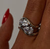 THE PEAR STONE RING (SET OF 2)