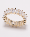 THE EMERALD CUT PAVE' RING