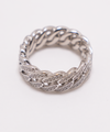 THE ICED OUT CUBAN LINK II RING