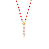 THE RED STONE ROSARY NECKLACE