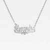 THE SINGLE HEART ROPE CUT NAMEPLATE NECKLACE