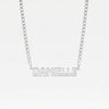 THE BUBBLE LETTER CURB CHAIN NAMEPLATE NECKLACE