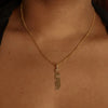 THE VERTICAL BLOCK NAMEPLATE NECKLACE