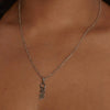 THE VERTICAL BLOCK NAMEPLATE NECKLACE