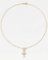 THE TINY PAVÉ GOLD FILLED CROSS