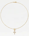 THE TINY PAVÉ GOLD FILLED CROSS