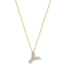 THE PAVE' BUBBLE LETTER PENDANT NECKLACE