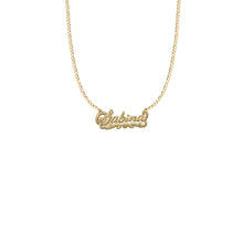  double plated name necklace
