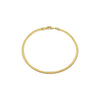 gold plated flat chain anklet
