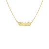 gold mini classic name necklace