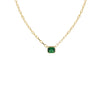 THE GREEN EMERALD REDA LINK NECKLACE (CHAPTER II BY GREG YÜNA X THE M JEWELERS)