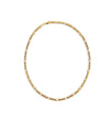 gold figaro chain necklace