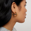 gold nameplate hoop earrings