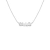 silver classic name necklace
